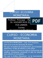 CURSO Economia Monetaria - Politica Monetaria