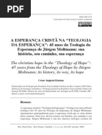 A ESPERANÇA CRISTÃ NA “TEOLOGIA DA ESPERANÇA