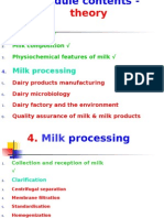 Introduction To Milk Processing | PDF | Food Preservation | Milk