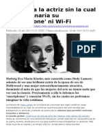 Conozca a La Actriz Sin La Cual No Funcionaría Su Smartphone Ni Wi Fi