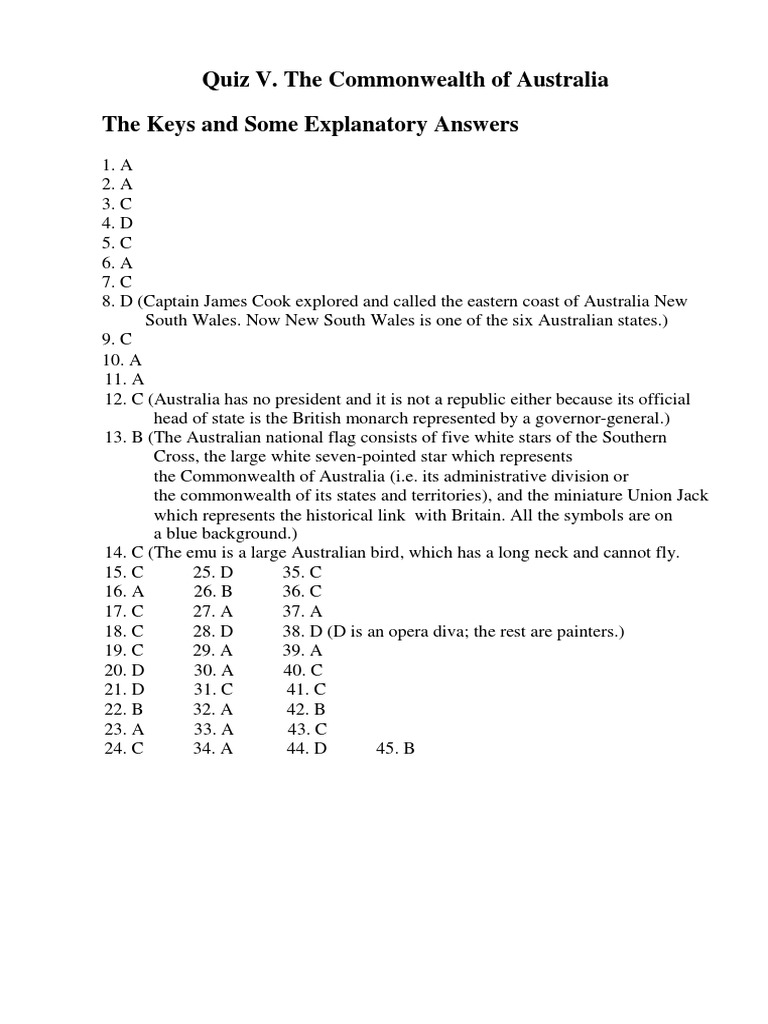 Quizaustraliaans | PDF