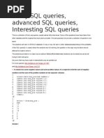 Tricky SQL Queries for interview