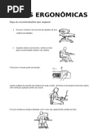 DICAS ERGONÔMICAS