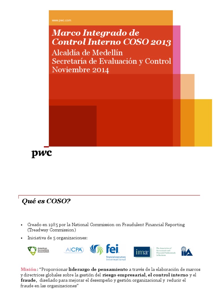 COSO 2013 - Marco Integrado de Control Interno - V2 PDF | PDF ...