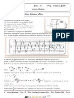 Série D'exercices - Physique - Oscillations Électriques Libres - Bac Informatique (2014-2015) MR Daghsni Sahbi