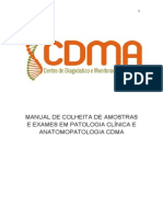 Manual Colheita Patologia Clinica Anatomopatologia CDMA PDF