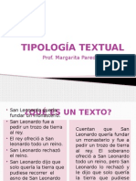 Tipología textual y elementos del texto