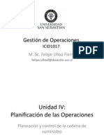 02 Unidad IV Planificación Agregada Gestión de Operaciones