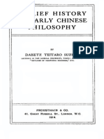 Brief History of Early Chinese Philosophy