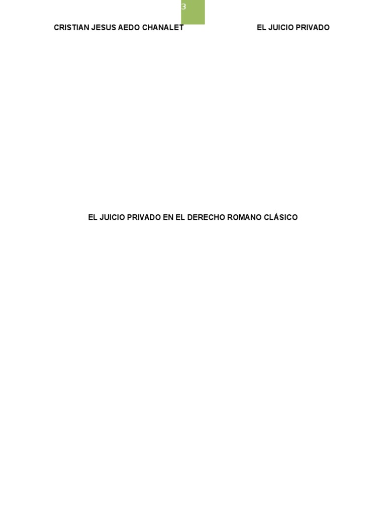 Juicio Privado PDF Causa de la acción Jurisdicción