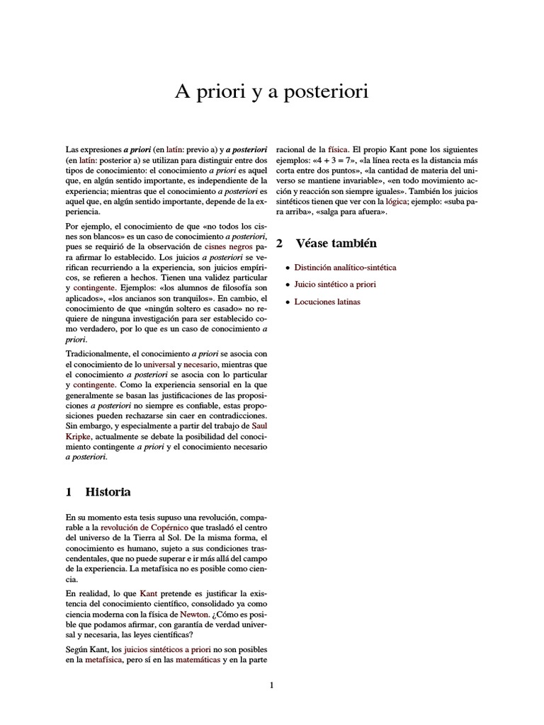 A priori y a posteriori.pdf A priori y a posteriori Metafilosofía