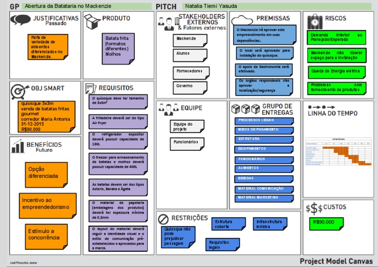 PMC - Project Model Canvas PDF | PDF