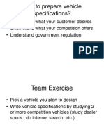 How To Prepare Vehicle Specifications?