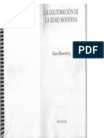 Hans Blumenberg La Legitimacion de La Edad Moderna