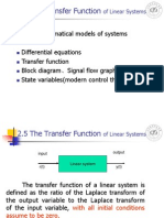 B - Lecture3 The Transfer Function and Block Diagram Automatic Control System