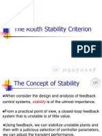 B_lecture8 the Routh Criterion Automatic control System