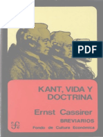 Cassirer, Ernst - Kant. Vida y Doctrina FCE