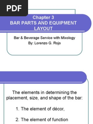 Chapter 3 Bar Tools and Equipment