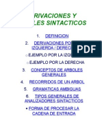 Derivaciones y árboles sintácticos en gramáticas libres de contexto