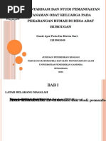 Download Inventarisasi Dan Studi Pemanfaatan Tanaman Obat Keluarga Pada by Himecka Uta SN269532089 doc pdf