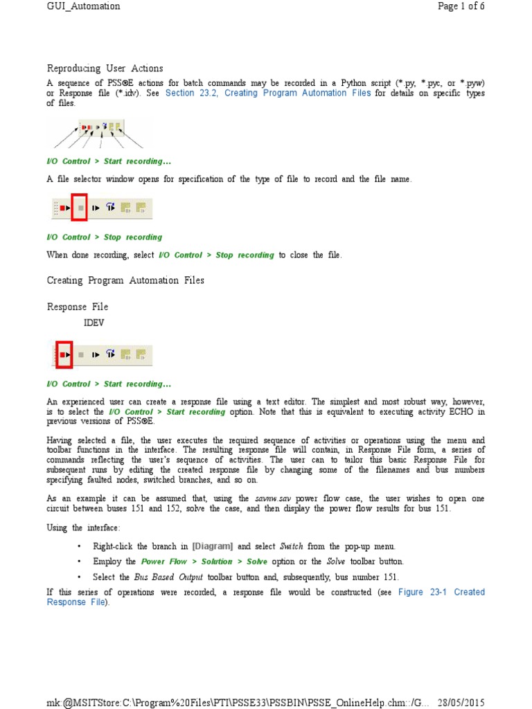 PSSE Online | PDF | Command Line Interface | Input/Output