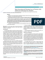 Risk of Developing Sudden Sensorineural Hearing Loss in Patients With Acute Otitis Media A Multicenter Retrospective Analysis 2161 119X.1000157 PDF