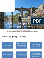 Building bridges between learning and work