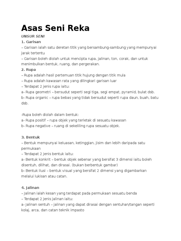 Asas Seni Reka | PDF