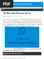 Download 151 Best Ever Whatsapp Status by Sipoy Satish SN269541966 doc pdf
