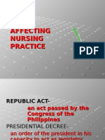 Laws Affecting Nursing Practice