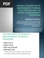 Women's Perception of Empowerment-Findings From The Pathways of Women's Empowerment Program by Maheen Sultan PDF