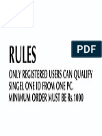 Online Working Rule