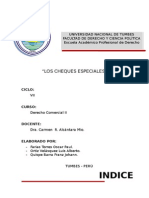 Los Cheques Especiales Derecho Comercial II