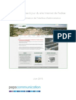 Gestion Et Mise À Jour Du Site Internet de Fediex: Manuel D'utilisation de L'interface D'administration