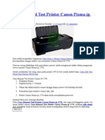 Cara Manual Test Printer Canon Pixma Ip 2770