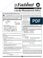 Calculations on the Photoelectric Effect