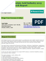 Global Rosmarinic Acid Industry 2015 Market Research Report: Singe User License: $ 2850
