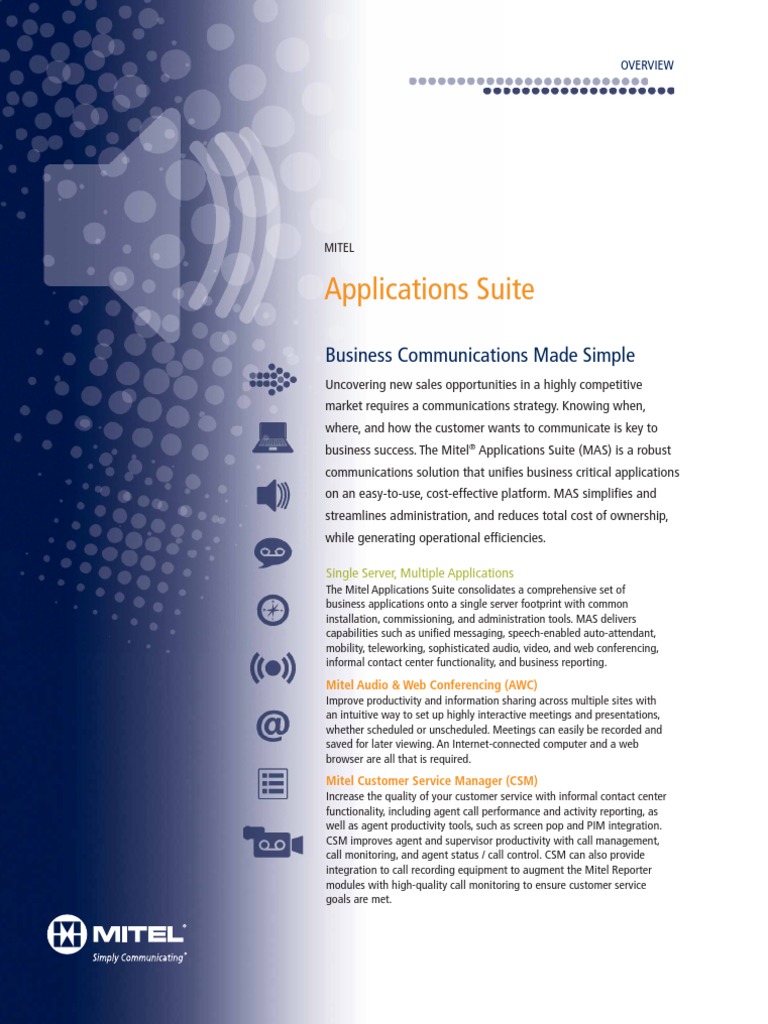 Applications Suite: Business Communications Made Simple | PDF ...