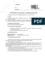 PO-008 - Procedura de Pastrare A Confidentialitatii