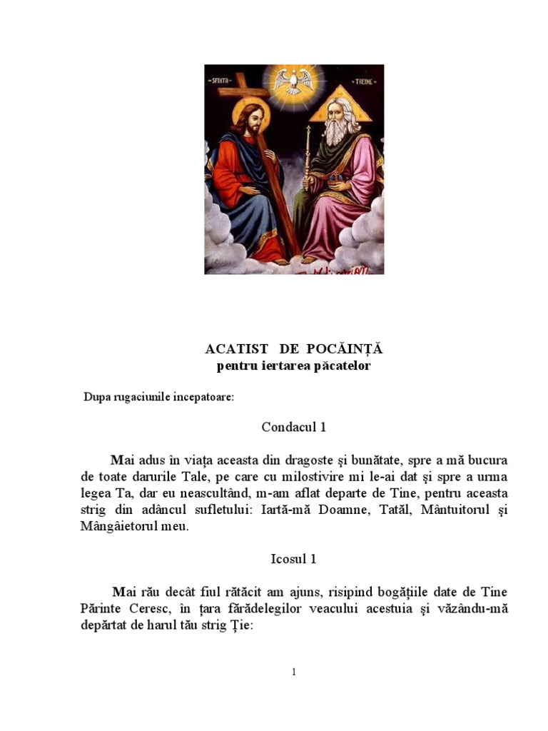 Acatist De Pocainta Acatist de Pocainta | PDF