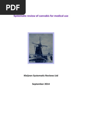 Systematic Review Of Cannabis For Medical Use Medical Cannabis