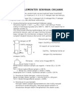 Analisis Elementer Senyawa Organik