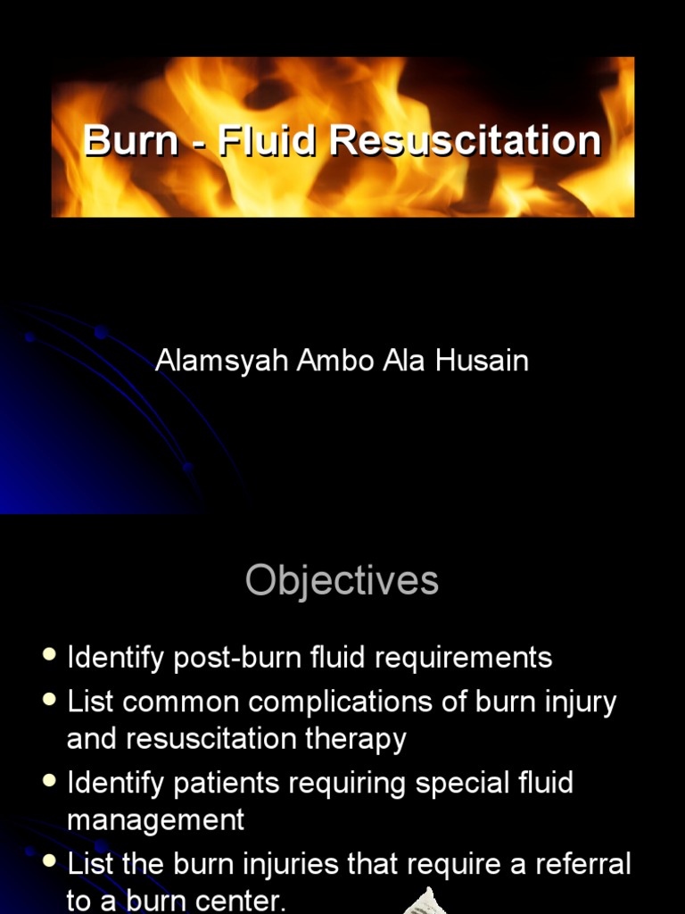 Burn Fluid Resuscitation Burn Cardiopulmonary Resuscitation
