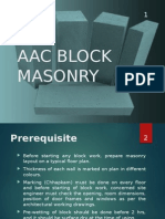 Aac Block Masonry