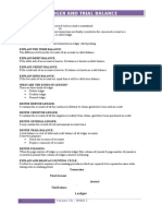 Ledger and Trial Balance