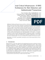 Financial Critical Infrastructure A MAS Trusted Architecture For Alert Detection and Authenticated Transactions