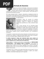 A Fórmula Do Sucesso - Paulo Fernando v. Mendonça - Revista