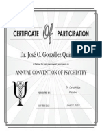 Dr. José O. González Quiñones: Annual Convention of Psychiatry