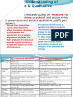 Examine The Two Research Studies On and Decide Which Is Quantitative and Which Is Qualitative. Justify Your Answers