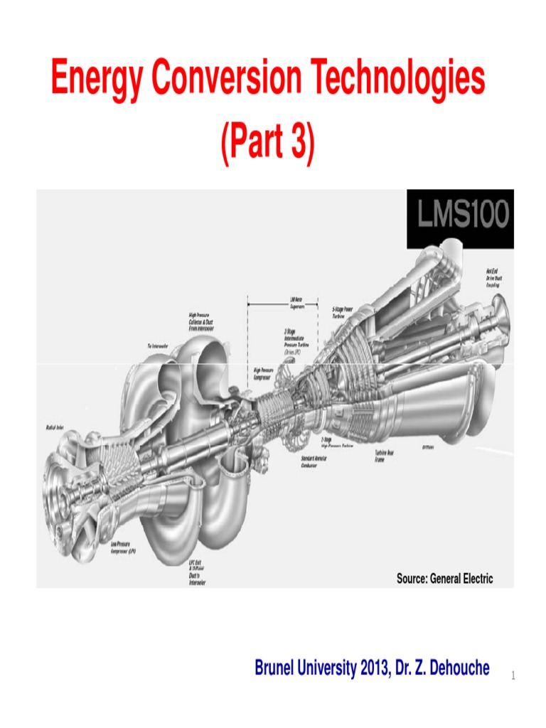 Energy Conversion Tecnologies PDF Internal Combustion Engine Heat